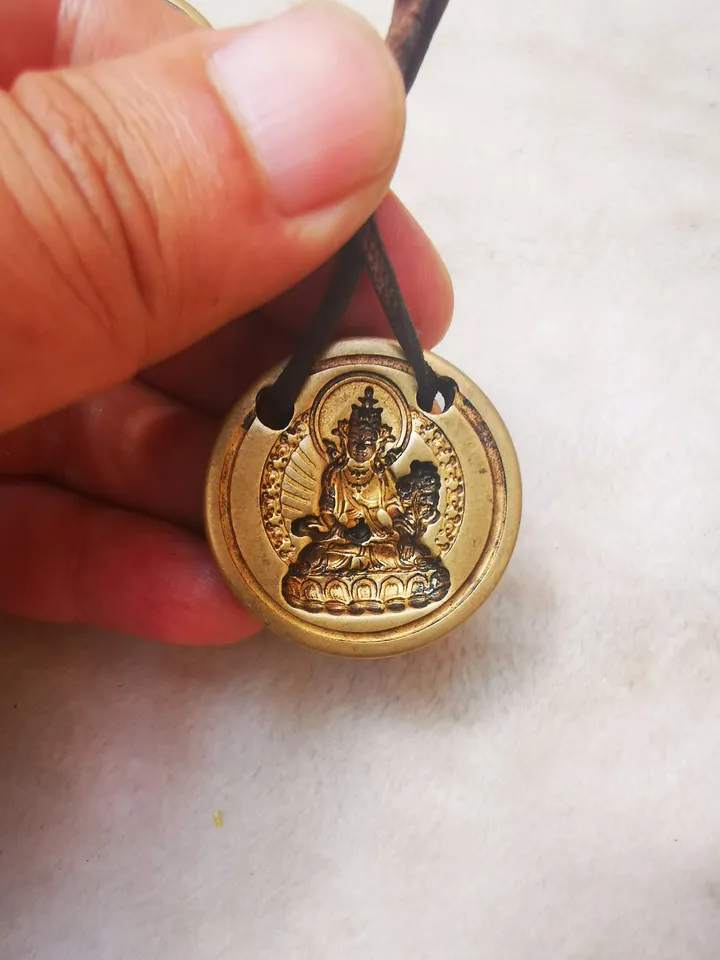 Gandhanra Old Tibetan Buddha Statue Tsa Tsa Mold Amulet,Copper Mould For Making Clay Buddha Statue, DIY Tsha Tsha Statue,Pendant