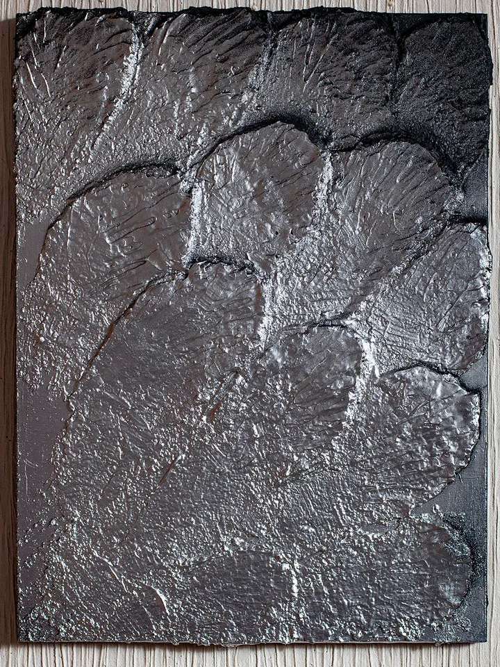 Modern Abstract Acrylic Painting with 3D Wings Texture - 40x30 cm