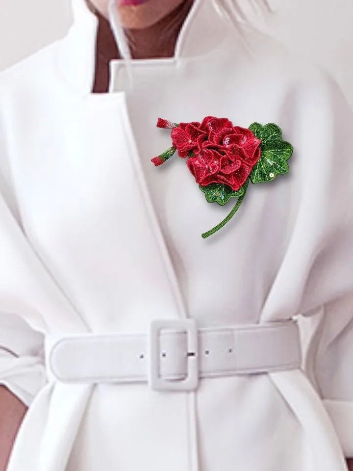 40% OFF! Set of brooches FSL. Machine embroidery design Digital embroidery pattern Free standing lace flower file