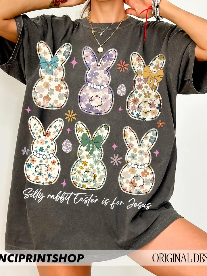 3 files, Coquette Easter Bunny Floral png, Easter Bunny png, Easter Christian png, Retro Easter png, Christian png, Bunny png, Spring Floral