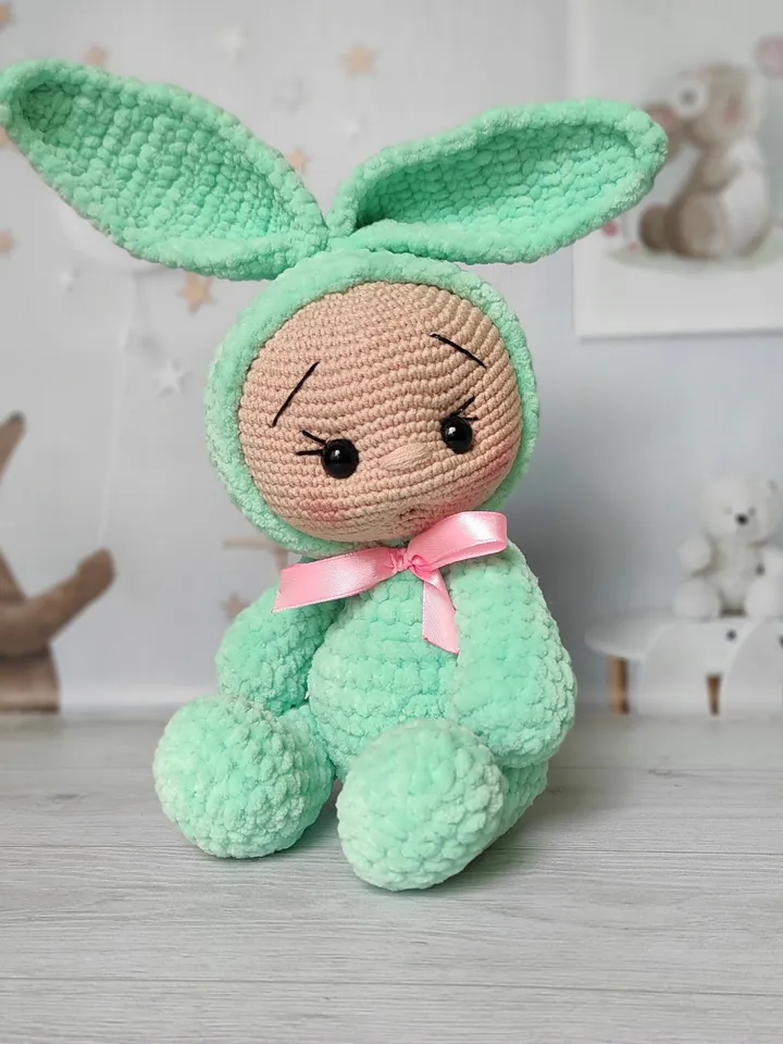 teddy bunny, stuffed bunny, baby toy bunny