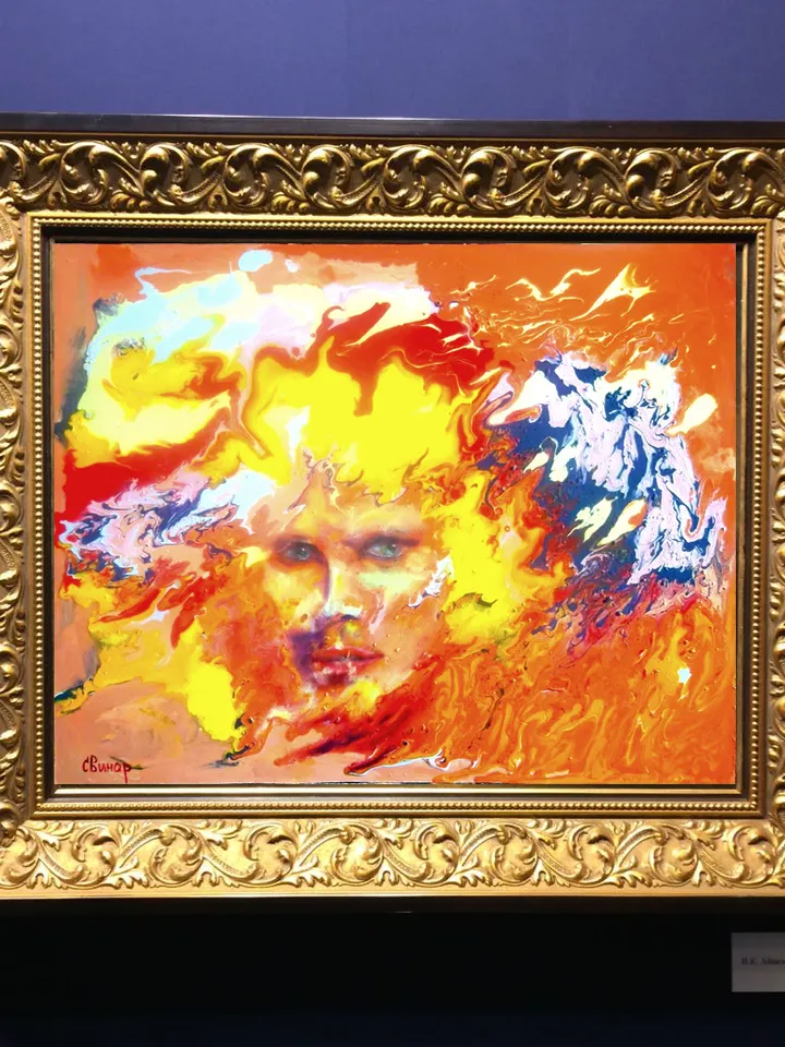Abstract Oil Painting Woman Love Girl Art Original Man Girl Artist Svinar Oksana