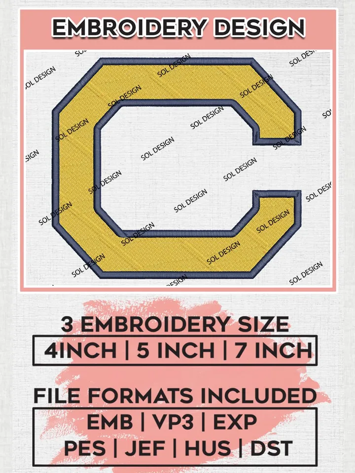 NCAA Bears Team Writing Logo Embroidery Design Files, NCAA California Golden Bears Machine Embroidery, NCAA Teams, 3 sizes, NCAA Machine embroidery designs, Digital Download