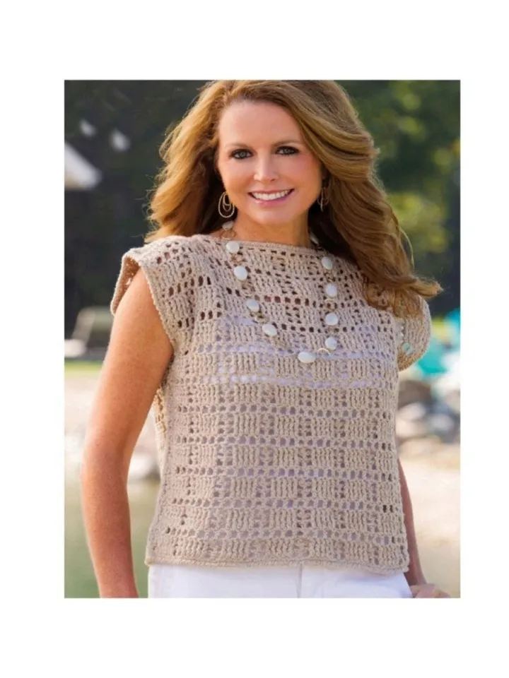 Top crochet pattern, simple crochet top, summer top crochet pdf instant download