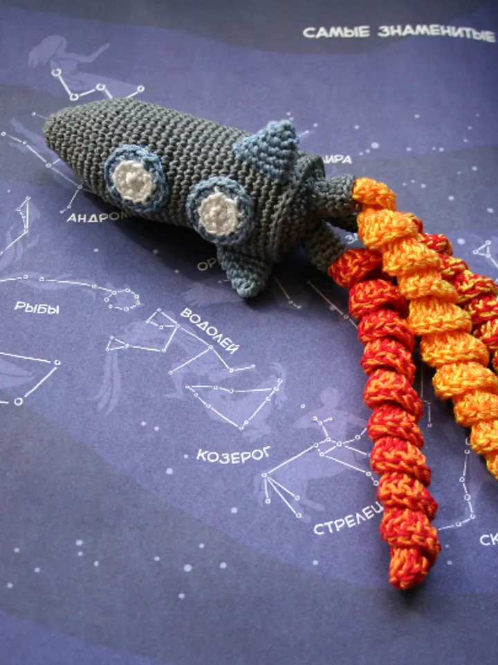 Crochet Pattern Rocket Toy for preemie PDF