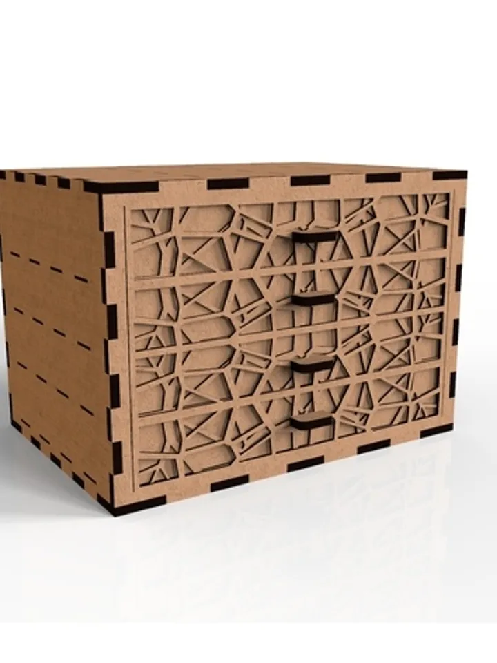 Digital Template Cnc Router Files Organizer Cnc for Wood Laser Cut Pattern
