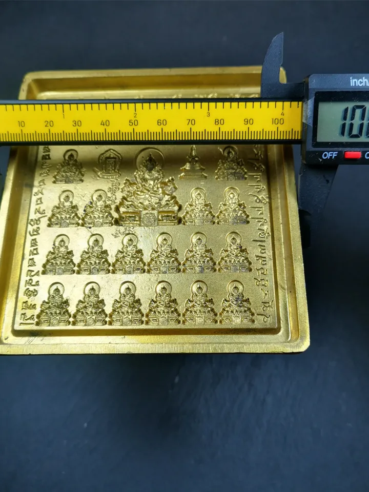 Gandhanra Handmade Tibetan Buddha Statue Mold,25 Akshobhya Tsa Tsa,Copper Mould For Making Clay Buddha Statue,Tsha Tsha