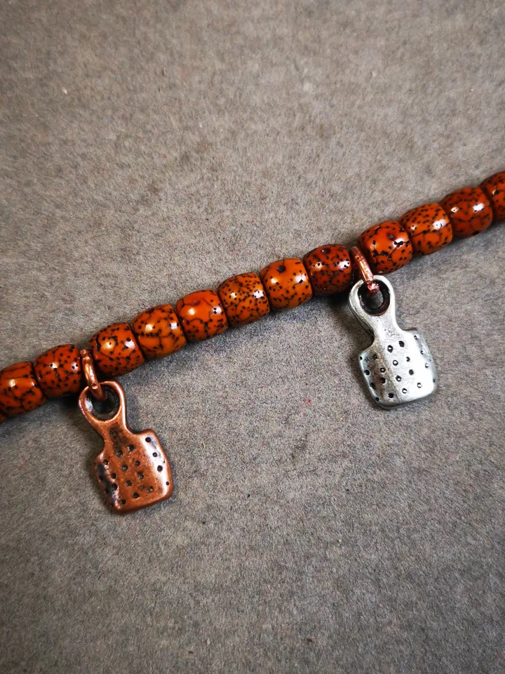 Gandhanra Handmade  Mala Counter, Mala Pendant, Prayer Beads Accessories,Made of Cold Iron