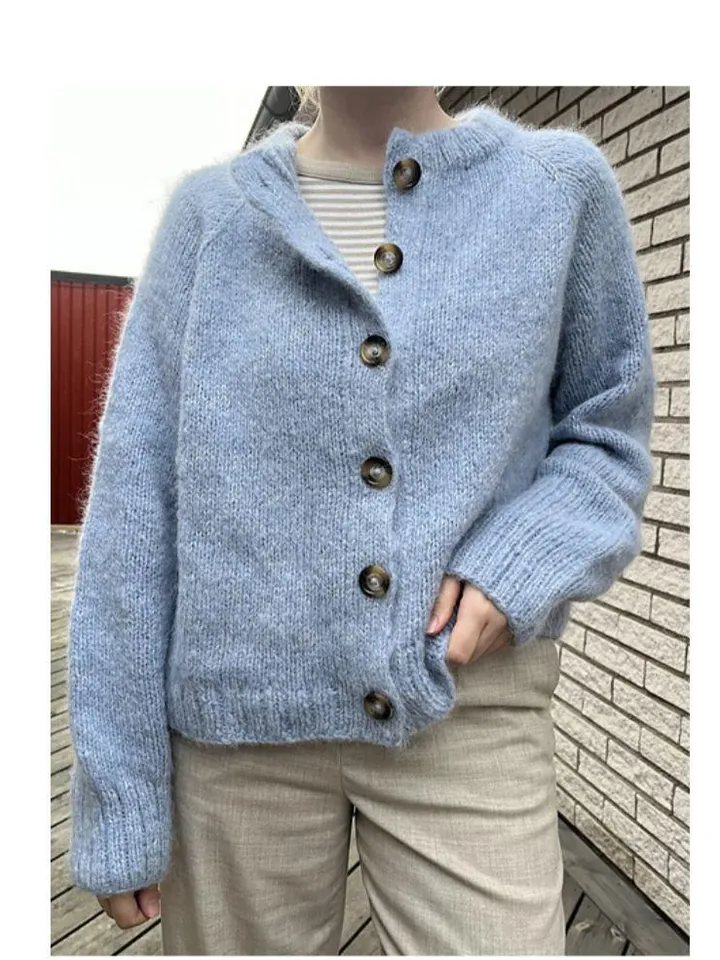 Cardigan knitting pattern easy simple Pattern women ladies mohair cardigan jacket  pdf instant download