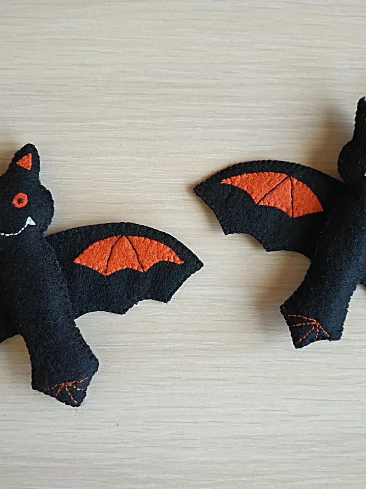 Halloween bat, bat ornament, Halloween ornament, Halloween décor, plush bat toy, Halloween gift, felt bat toy, Halloween decoration, autumn thanksgiving, baby room décor, felt animals toy