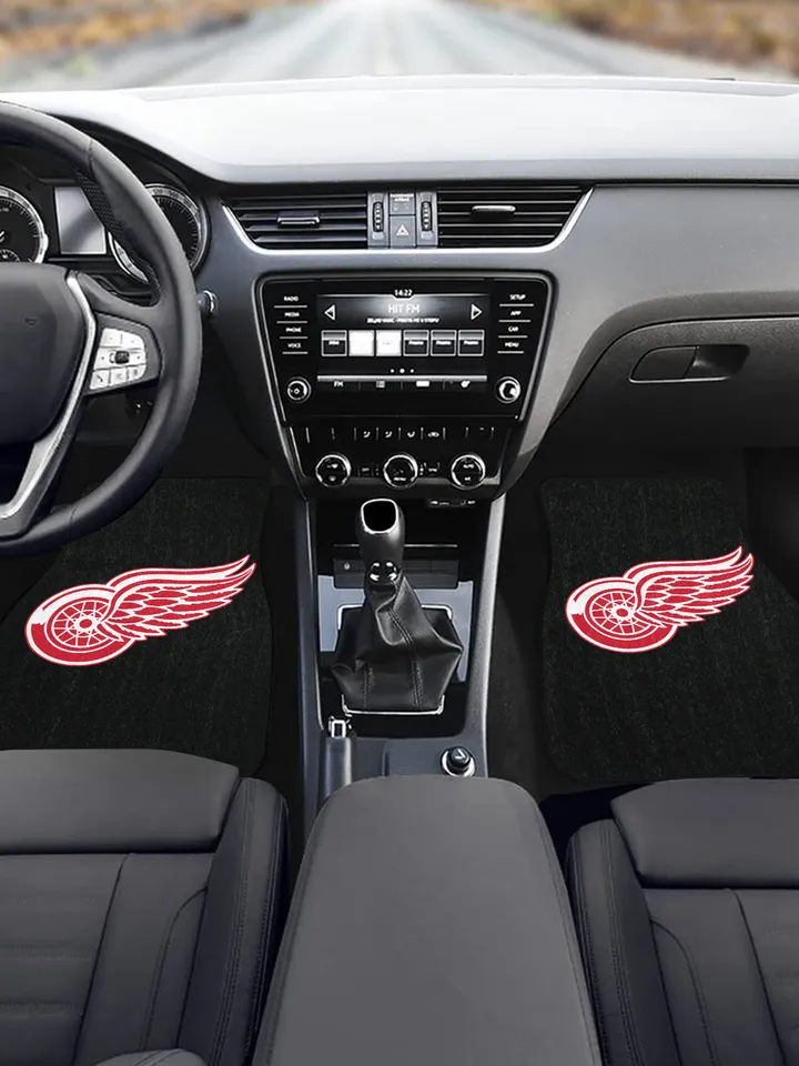 Detroit Red Wings Front Car Floor Mats Set of 2
