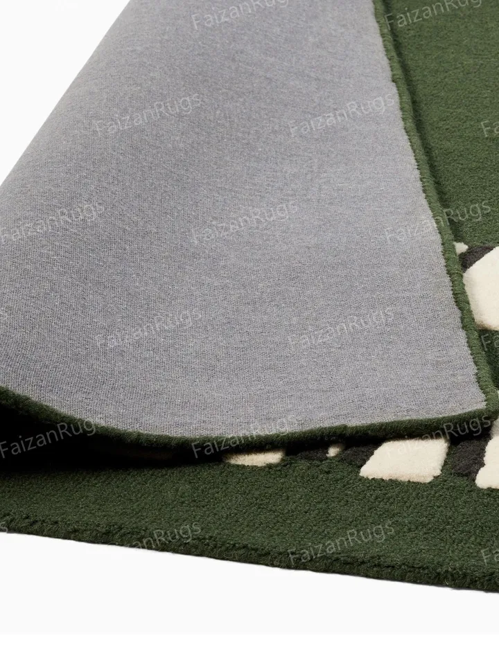 Buy 8x10 Snake Hand Tufted Area Beautiful Handmade Rug 100% Woolen Rug | White Large Area Rugs | Living Room | Dining Room | Hall | Bedroom
