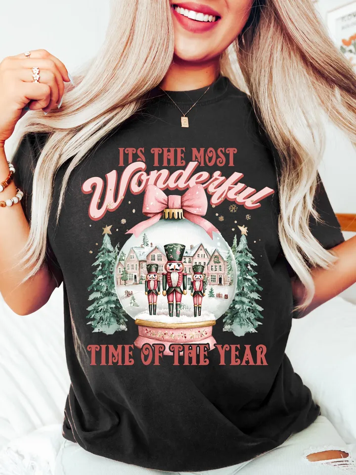 Nutcracker Friends Snow Globe PNG, Pink Christmas PNG, Coquette png, Pink bow png, Pink Christmas PNG sublimation, Coquette Christmas png