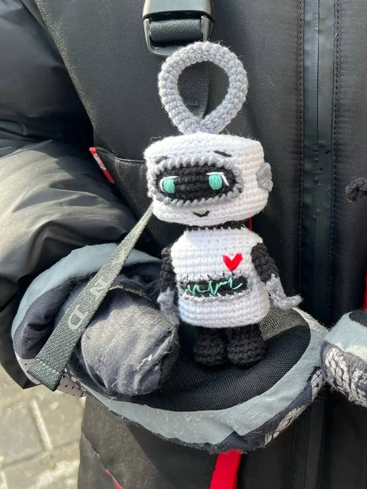 Pdf Crochet Amigurumi Robot Pattern, Keychain Amigurumi Pattern, CROCHET PATTERN ONLY, crochet pattern, amigurumi tutorial, robot doll