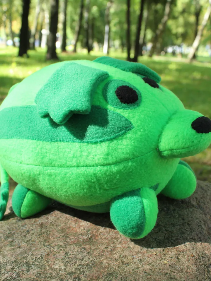 Watermelon dog plush toy