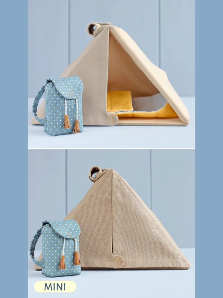 PDF Camping Set for Mini Doll Sewing Pattern