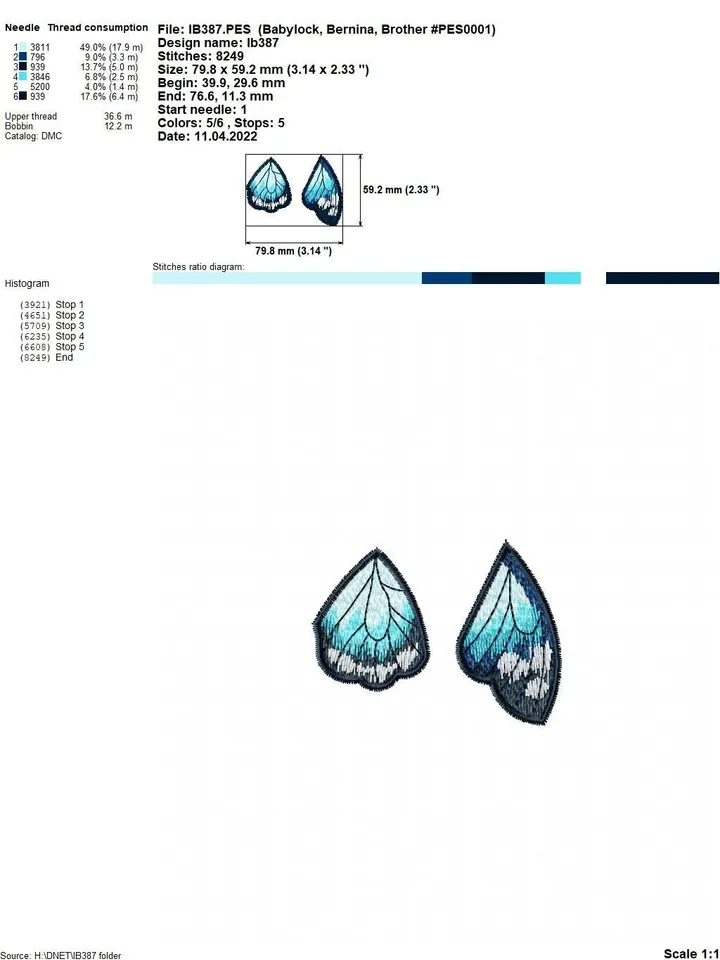 Free Standing Lace Butterfly Wings Earrings set machine embroidery design FSL pattern digital embroidery design jewerly embroidery motif