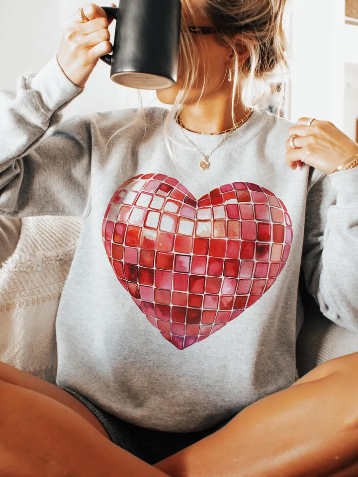 Disco Valentine Heart Png, Coquette Png, Valentine Png, Valentine Heart Png, Valentine Coquette Png, Valentine's Day png, Sublimation