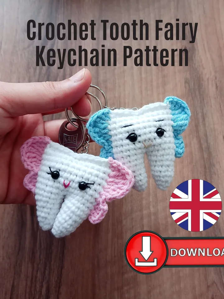 Tooth Crochet Pattern, Amigurumi Molar Crochet English Pattern, Tooth Amigurumi Pattern, Gifts for Dentists, Crochet for Dentist