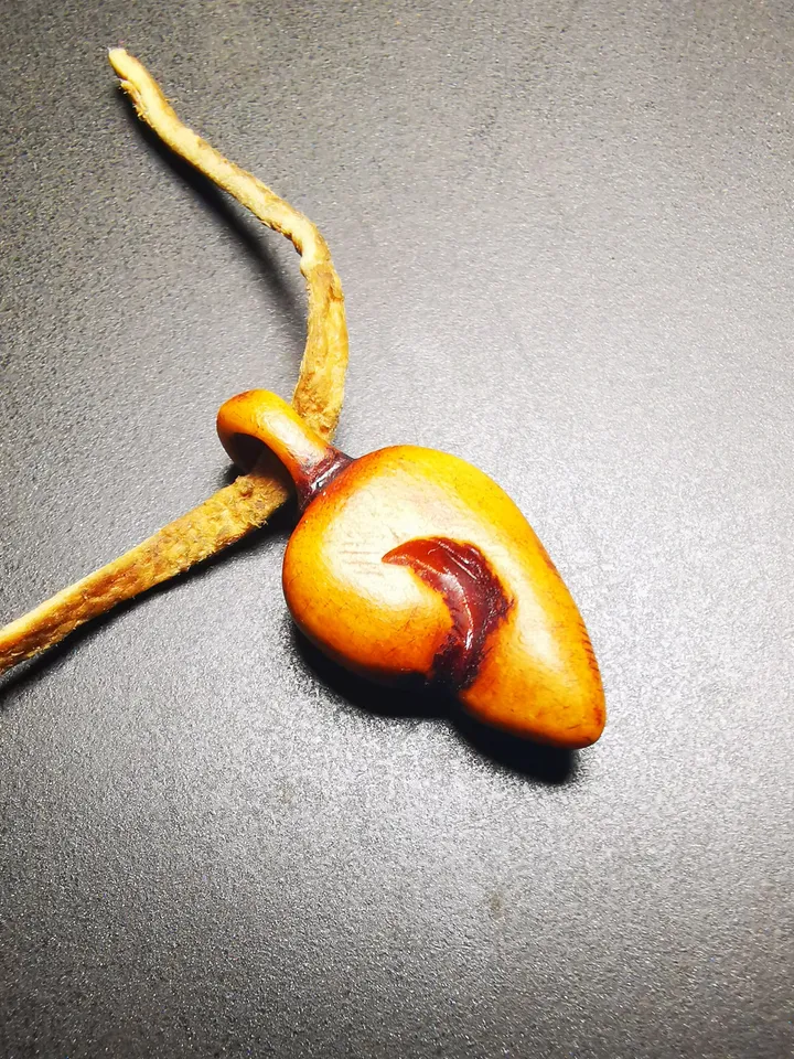 Gandhanra Tibetan Shankha Amulet,Yak Bone Carved Conch Bead Counter Clip Pendant for Mala, Prayer Bead Accessories