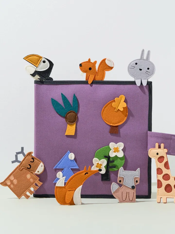 Felt Quiet Book Montessori Sensory Toys for Babies Forest Animals Travel Toy for Toddlers Handmade Baptism Gift Age 1â3 Kinderkrama