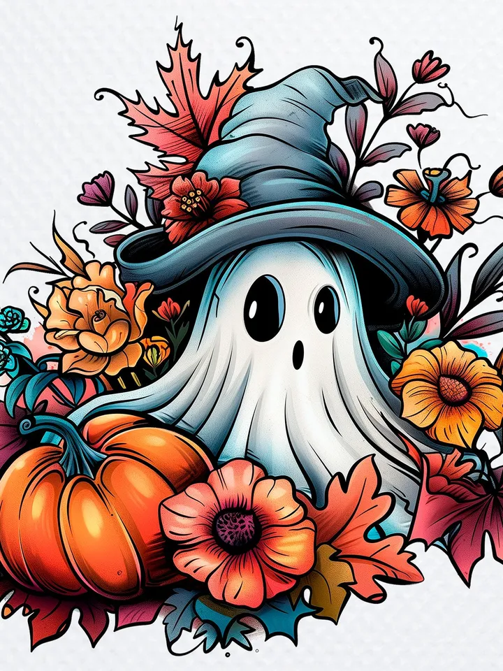 8 Cute Ghost PNG Bundle, halloween Clipart for sublomation, Fall PNG, Pumpkins clip art, Autumn Sublimation Design, Trending png