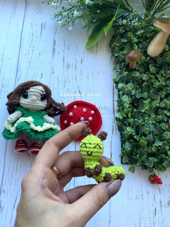 PDF Amanita House, Mushroom amigurumi pattern, Amanita ornament Mushroom House, Crochet decoration, Doll Pattern, Doll House