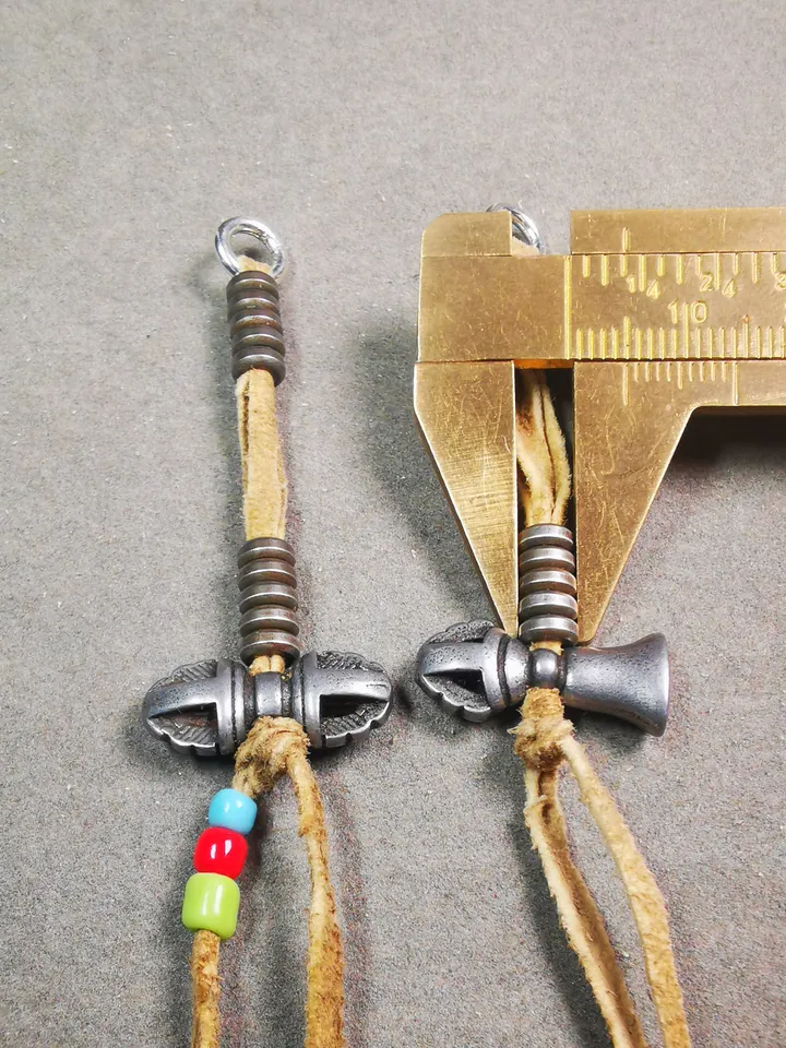 Gandhanra Handmade Tibetan Buddhist Mala Counters,Prayer Bead Counters,with Dorje and Vajra,Made of Cold Iron