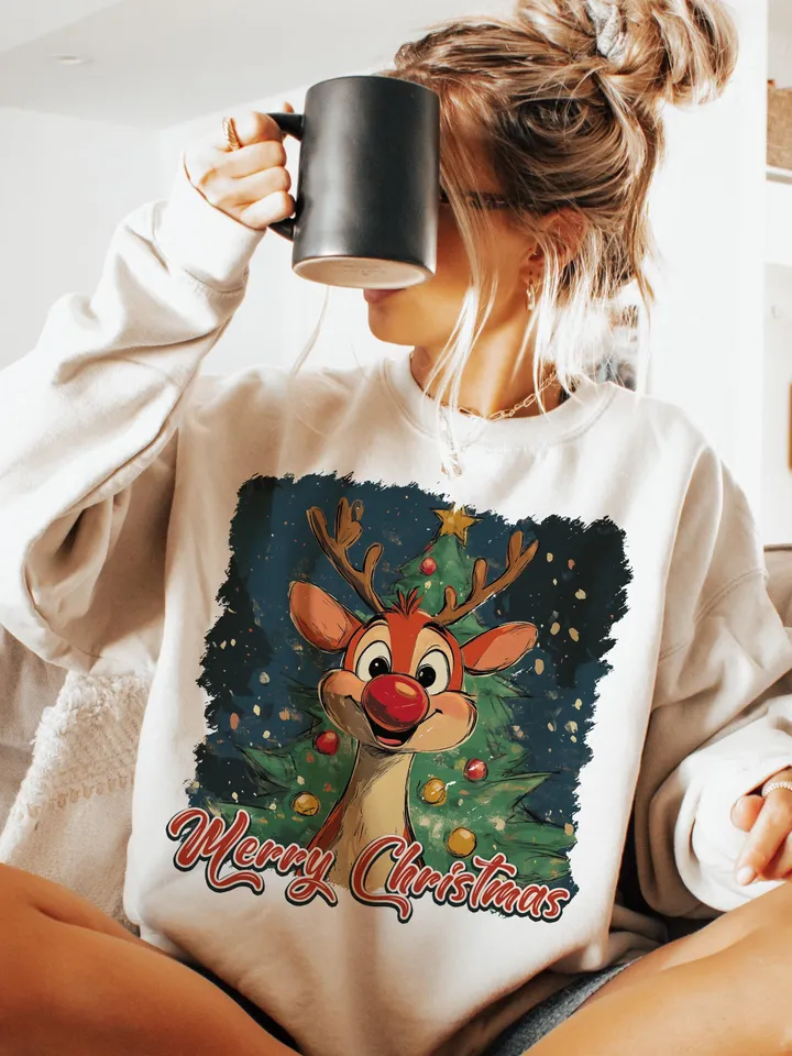 Retro Vintage Reindeer, Retro Christmas png,Christmas designs, Christmas png,Christmas sublimation,Retro Holidays png,Holiday vibes Rudolph