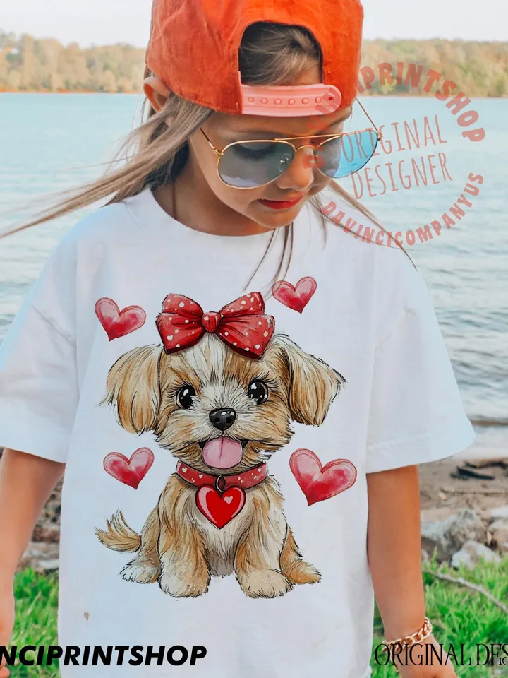 2 files, Puppy Dog Valentines PNG file, valentines for girls png, Kids Valentines png, Girls Valentines sublimation, Girl Sublimation, love