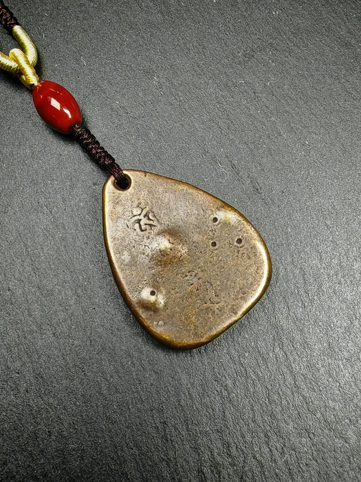 Gandhanra Old Tibetan Buddha Statue Amulet,Unique Green Tara Pendant,Protective Jewelry