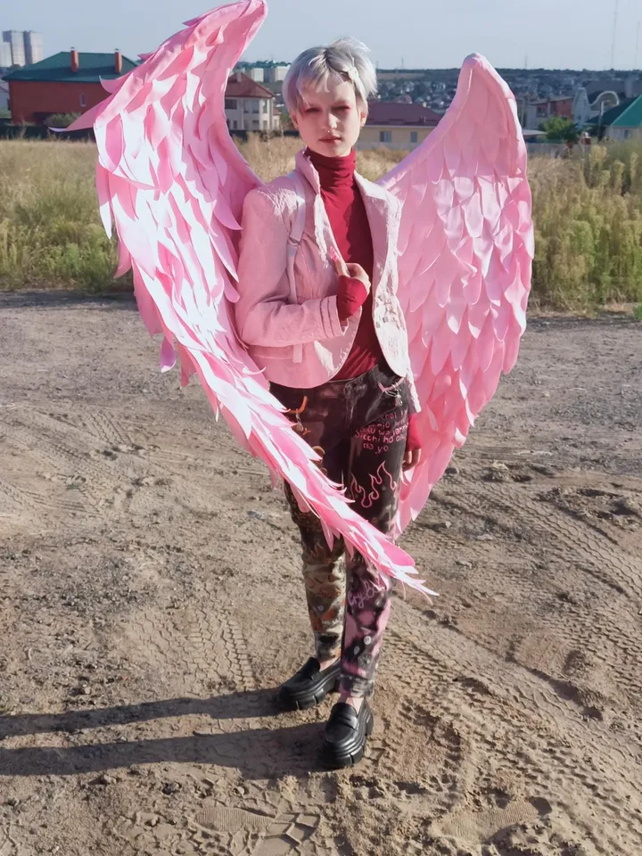 angel wings, pink wings, wedding wings, cosplay wings, dance wings, wings