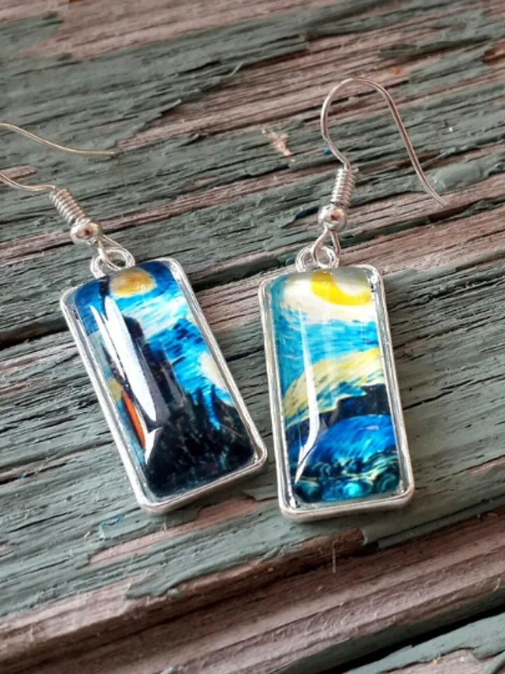 Van Gogh Starry Night Earrings
