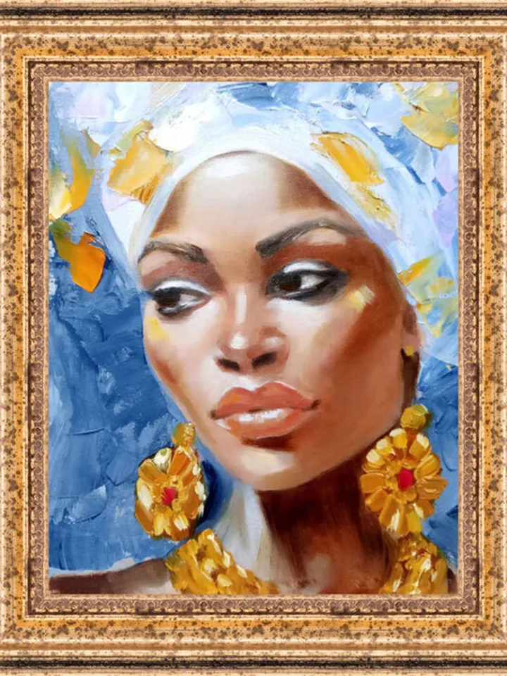 Beautiful Girl Painting Original Art Impasto Oil Painting Canvas Painting