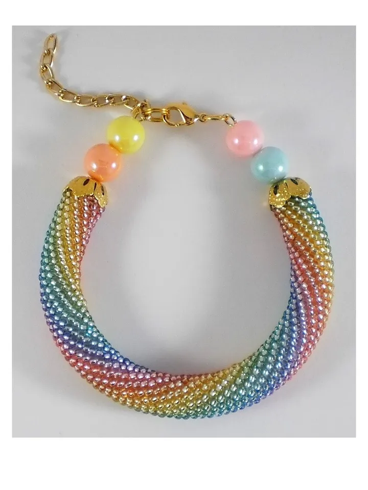 PDF Bead Crochet rope patterns, "Victory" necklace and bracelet