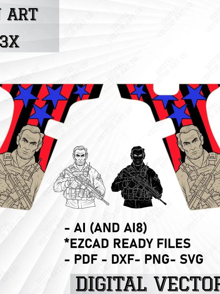 Abraham Lincoln Presidential Portrait Vector – Metal Engraving Art, Laser Cut Template for Patriotic Decor Svg/Png/Dxf/Ai