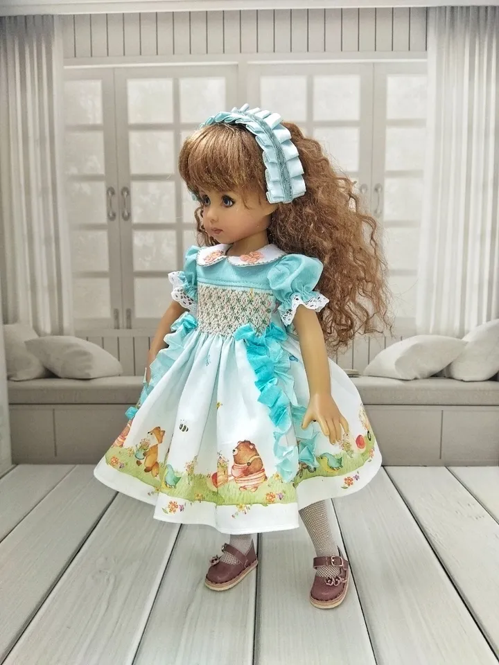 Smocked dress for Little Darling dolls