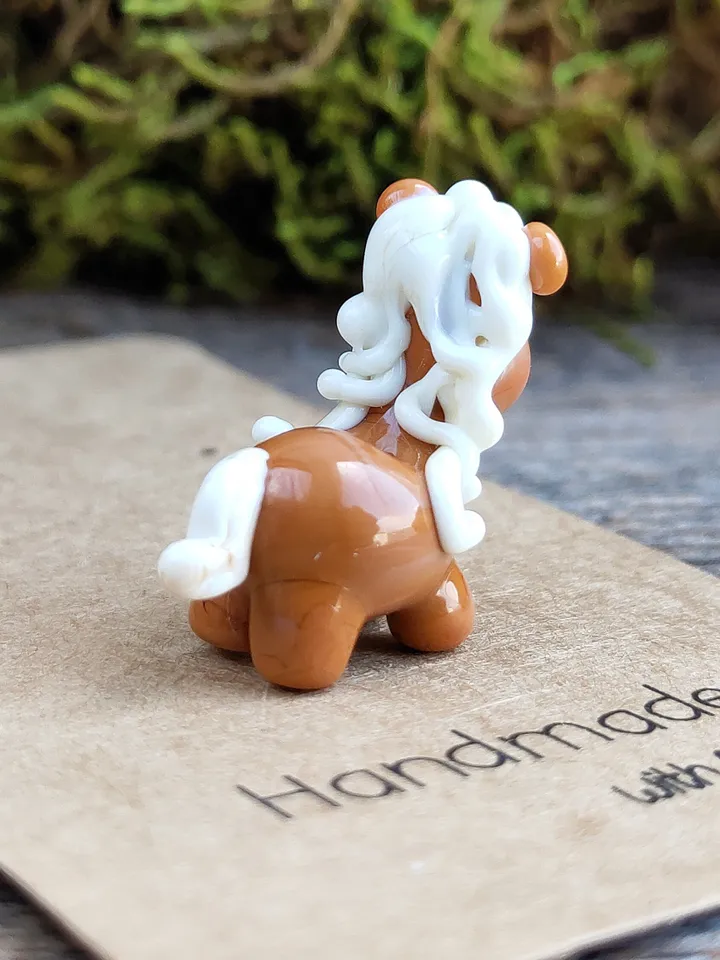TINY GLASS ANIMALS Horse gifts Horse figurine Miniature horse ornament Glass Horse sculpture Horse decor Tiny horse glass figurines