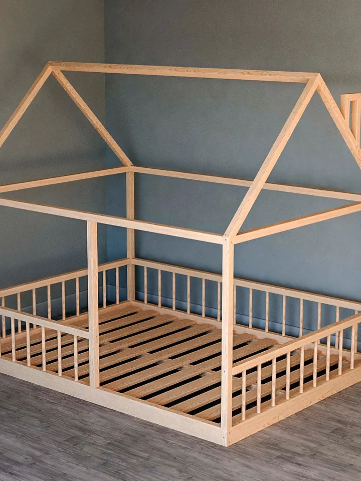 House Bed Plan, Full Size, DIY, PDF
