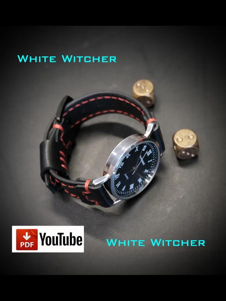 Watch strap - three sizes - pdf leather pattern.OTH27