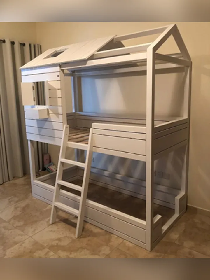 House Bunk Kid Bed Toddler Furniture & Children's modern Bed Playhouse