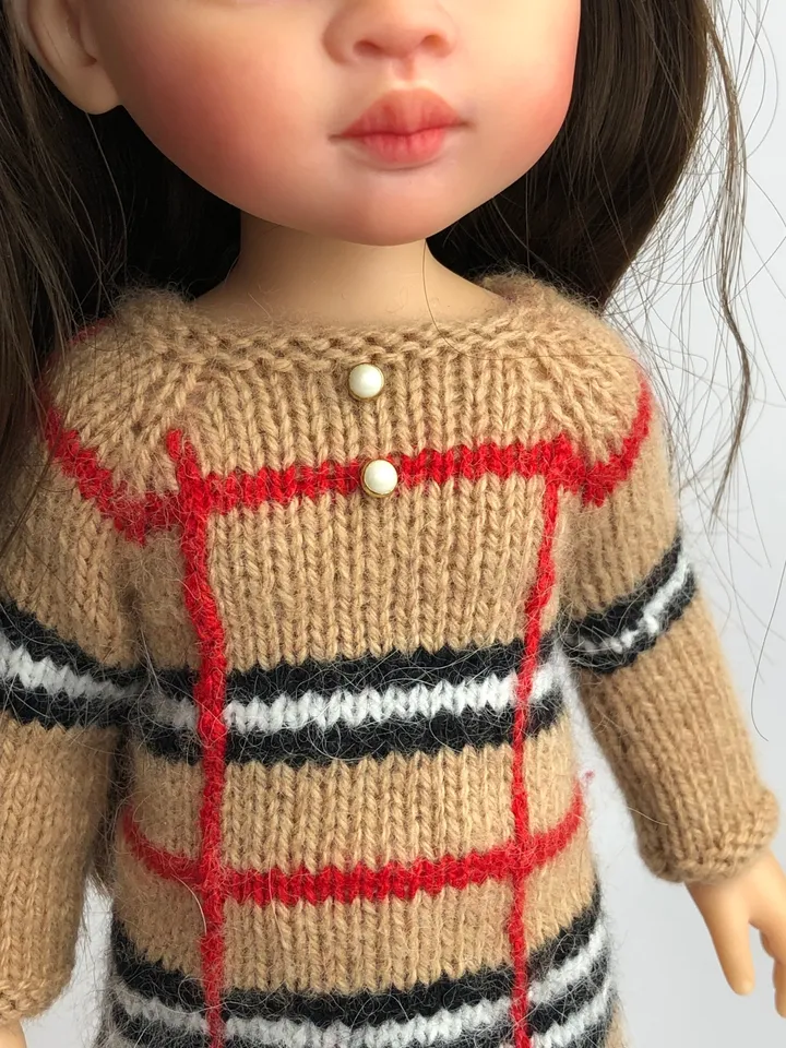 Paola Reina Doll 3 ITEMS Set: Exclusive Handmade Outfit - Dress, Tights, Shoes