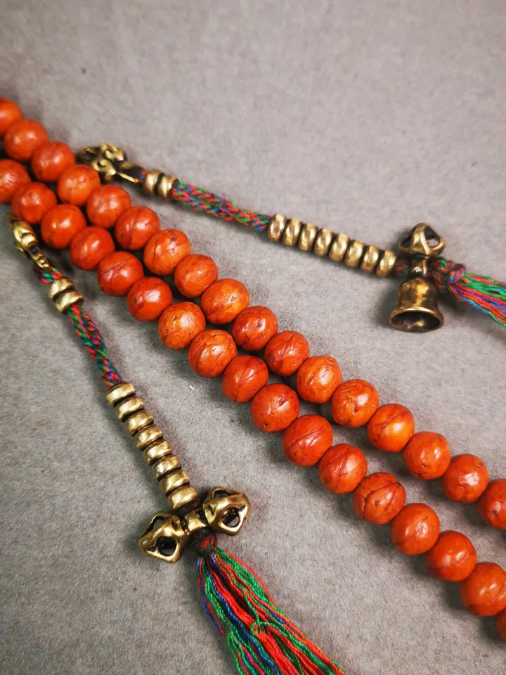 Gandhanra Handmade Tibetan Buddhist Mala Counters,Prayer Bead Counters,with Dorje and Vajra Pendant,Made of Brass