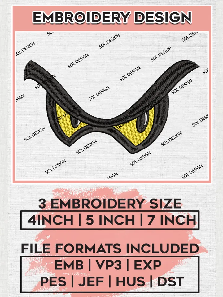 NCAA Monmouth Hawks College Football Team Eyes Mascot Logo Embroidery Design Files, NCAA Monmouth Hawks Machine Embroidery, NCAA Teams, Game Day, 3 sizes, NCAA Machine embroidery designs, Digital Download