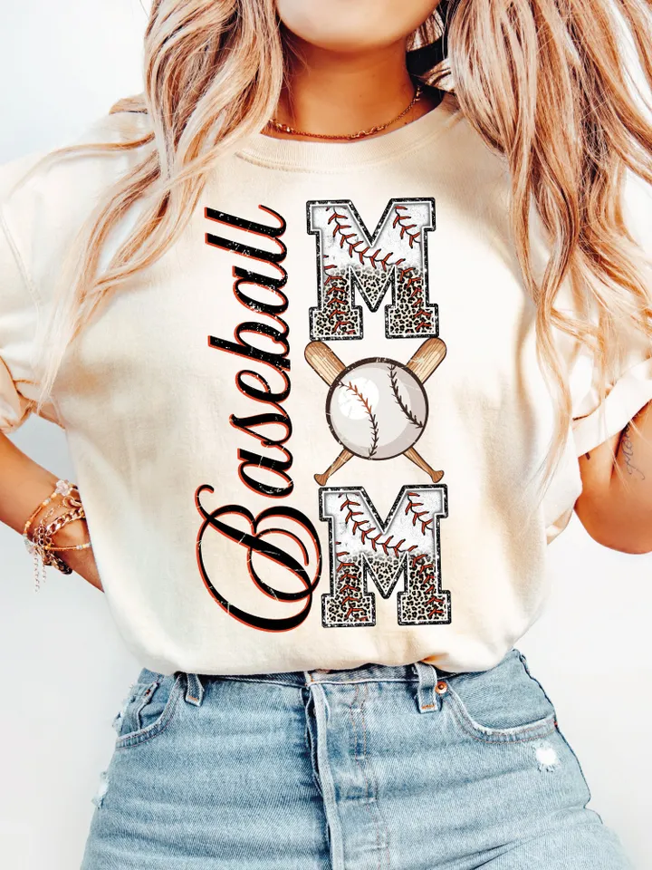 Baseball Mom Png, Baseball Mama Shirt,Leopard Shirt Print,Trendy Baseball png,Retro Baseball season png,Baseball shirt design,Baseball png