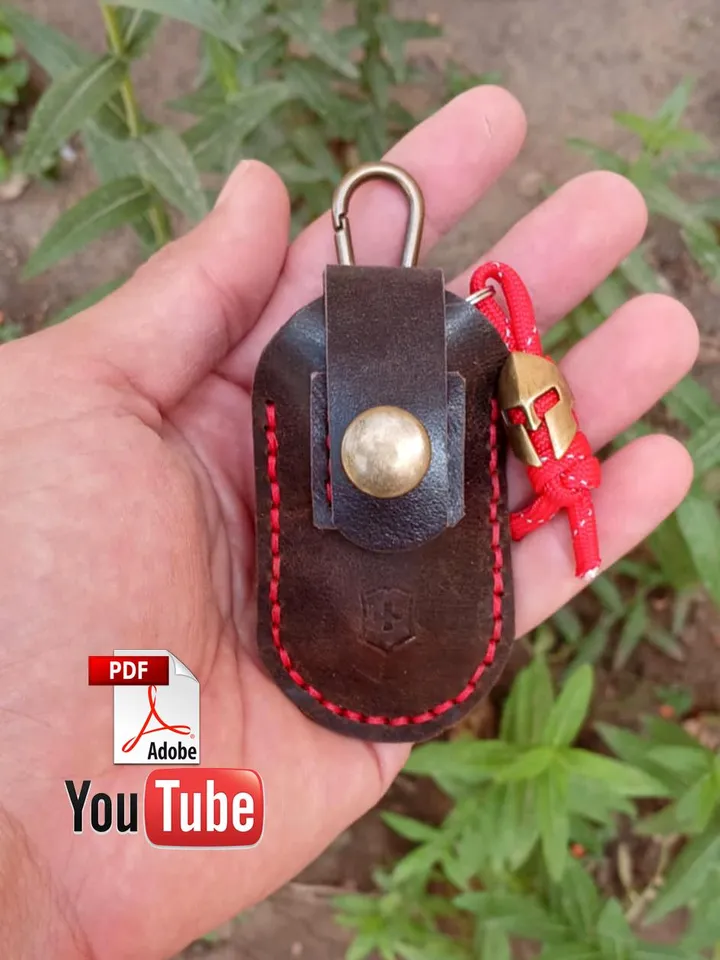 Victorinox Minichamp Leather Sheath Pattern – Digital PDF | DIY Pocket Knife Case | Leathercraft Template for Outdoor & EDC Lovers