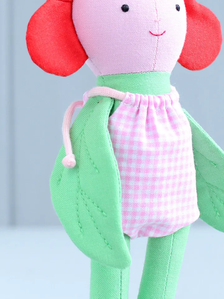 PDF Mini Flower Doll (Valentine's Day Collection) Sewing Pattern