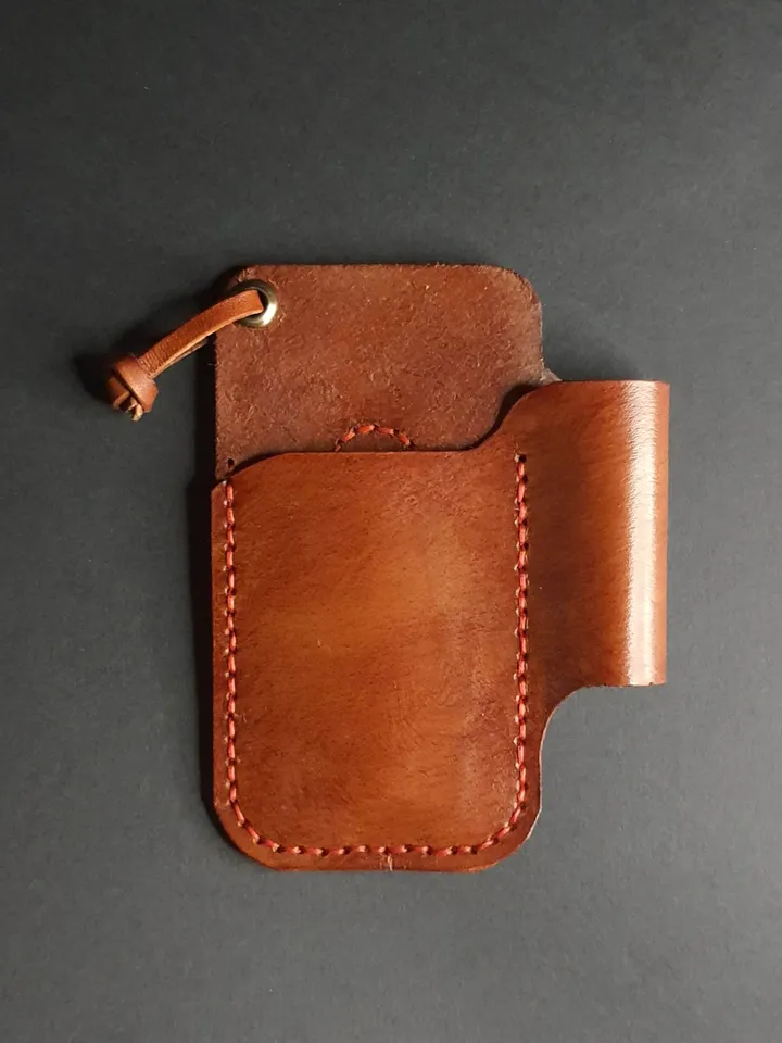 Folding Knife Leather Sheath for Flashlight Organizer EDC Tools fast&easy