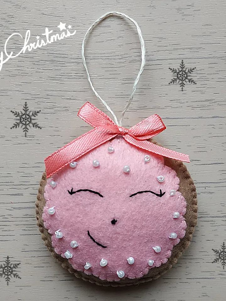 Christmas ornament, felt cookie, Christmas gift, felt Christmas ornaments, felt toys, Christmas decor, Christmas tree decoration, felt cookie ornament