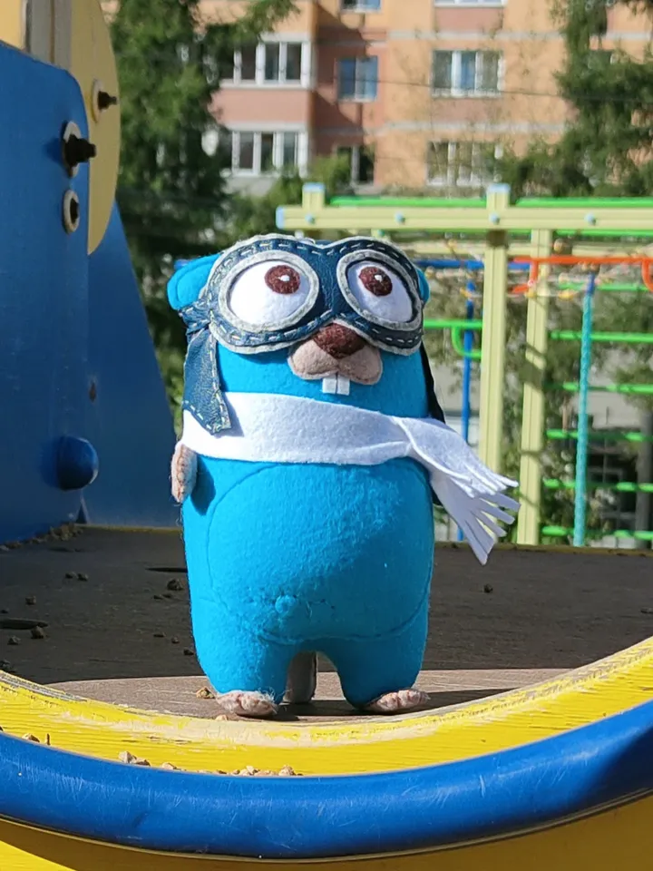 Gopher Golang. Gopher pilot
